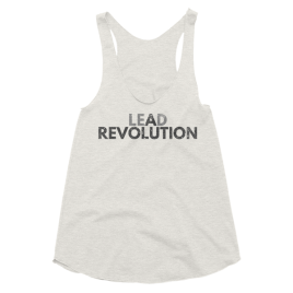 oatmeal-lead-a-revolution-womens-racerback-tank-top